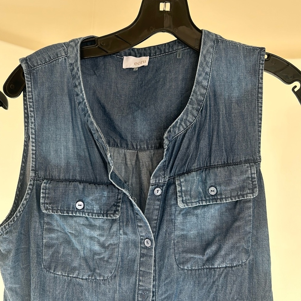 Ecru Sleeveless top